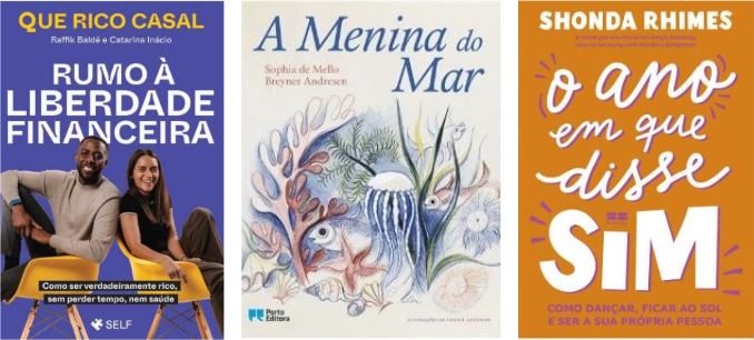 junção de 3 capas de livros