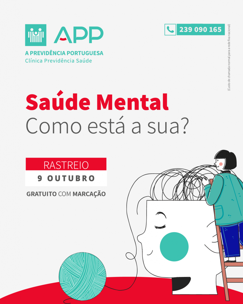 imagem de uma pessoa a mexer num rodilho de linhas de um novelo da cabeça de outra pessoa, aludindo à complexidade da Saúde Mental