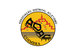 logótipo associação distrital de atletismo de coimbra